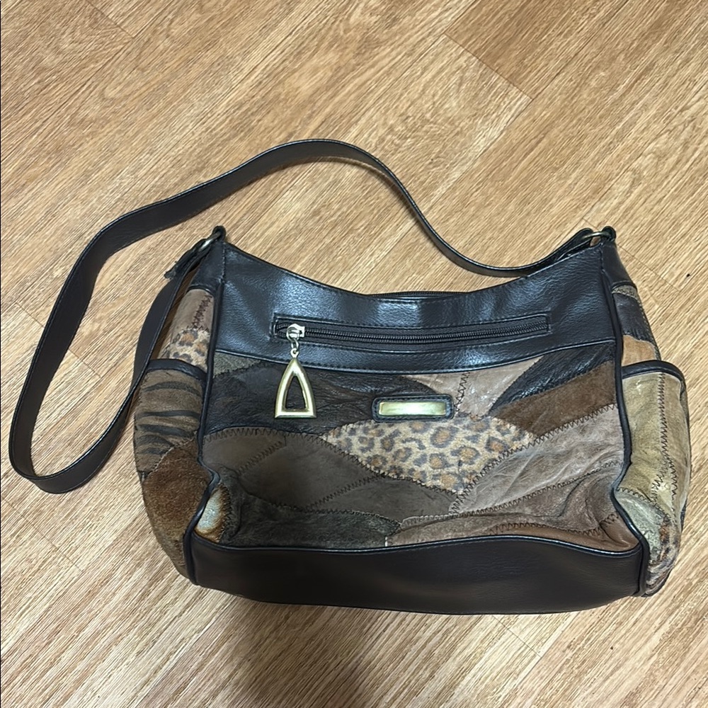 Patchwork Leather Shoulder Bag